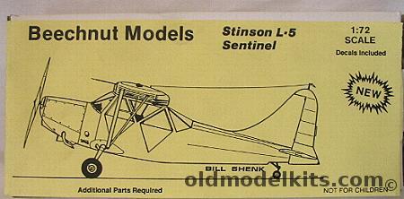 Beechnut 1/72 Stinson L-5 Sentinel plastic model kit